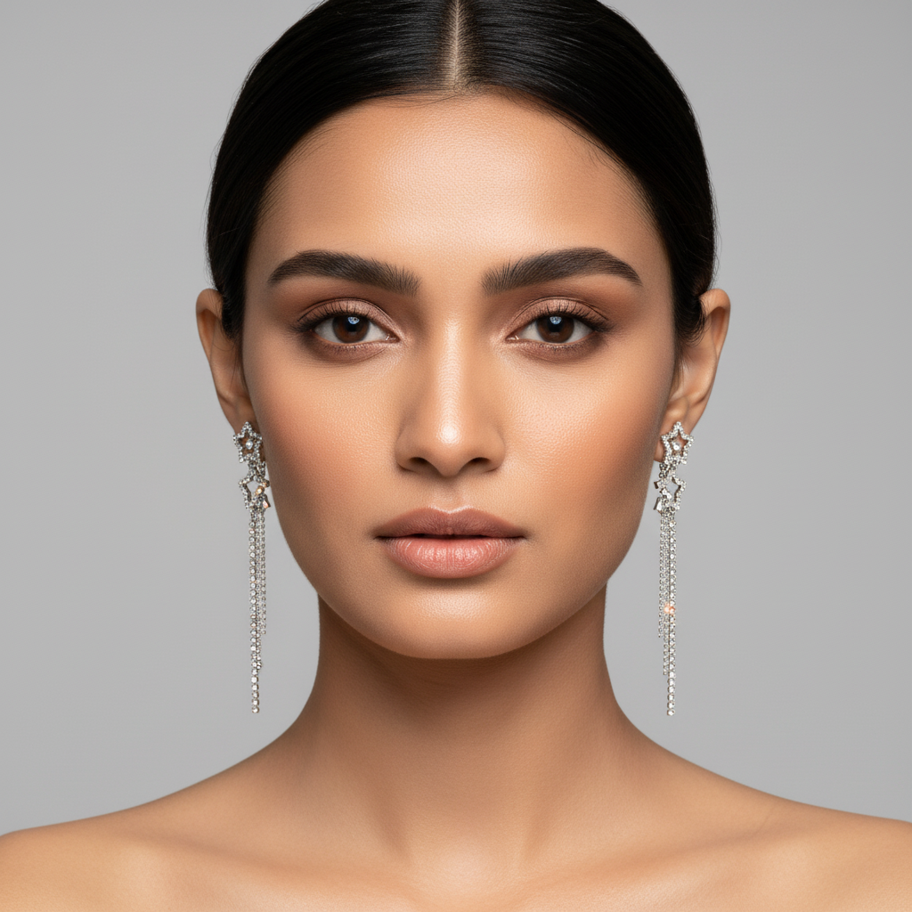 Star Long Chain Earrings