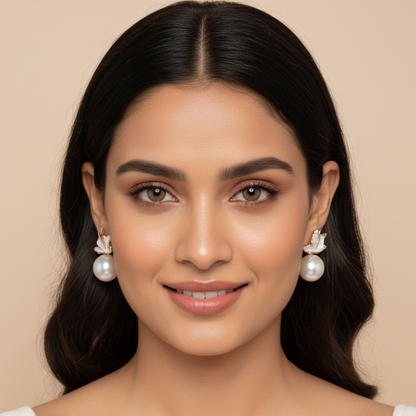 Butterfly Pearl Earrings