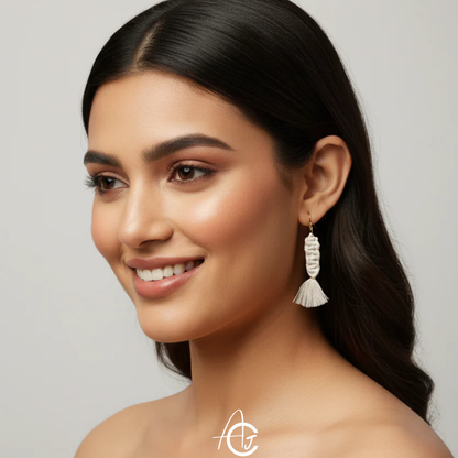 Macrame Earrings : Handmade