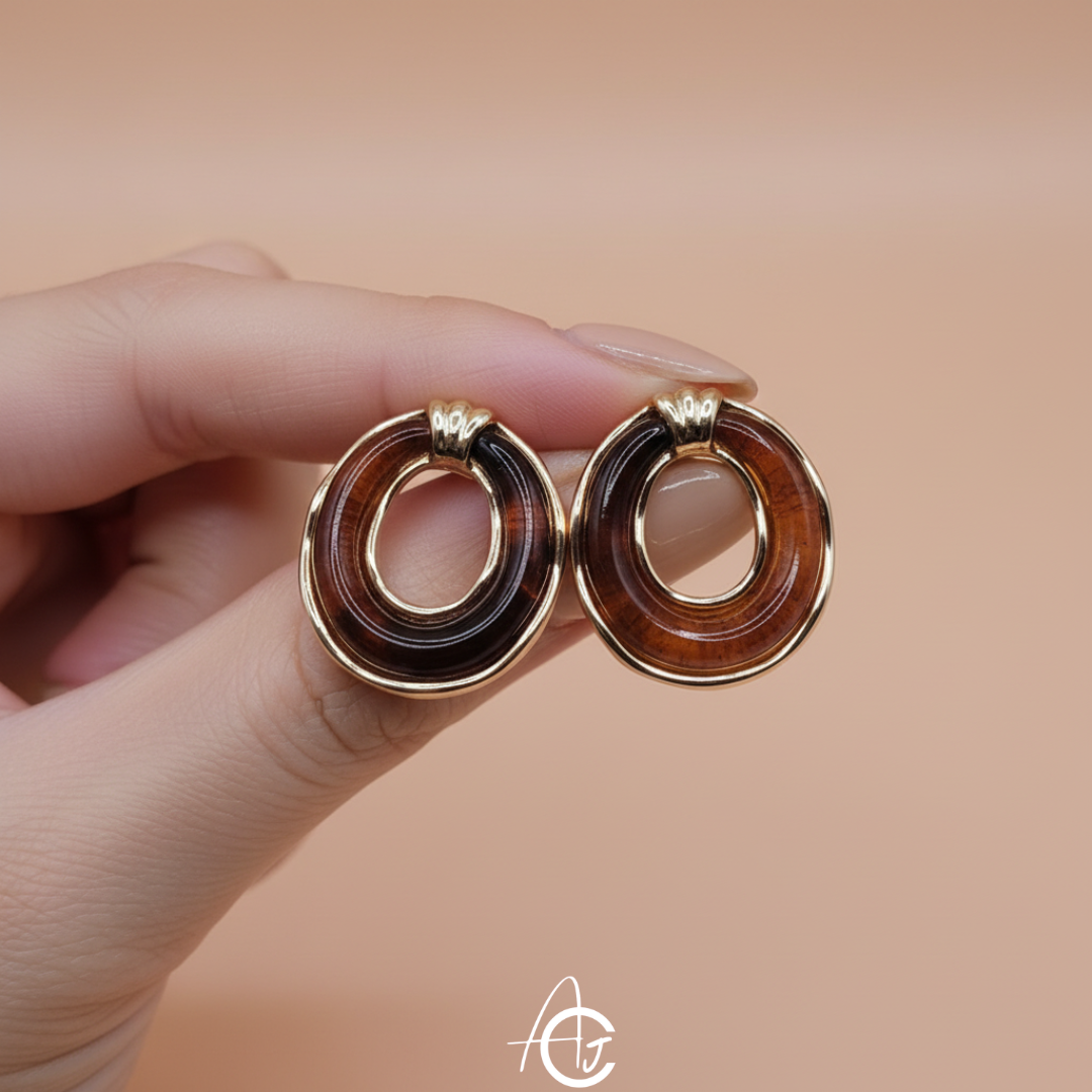 Semi Precious Stone Earrings