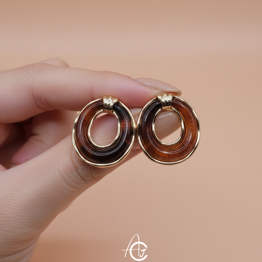 Semi Precious Stone Earrings