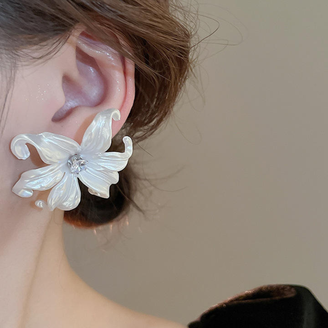 Flower Big Earrings