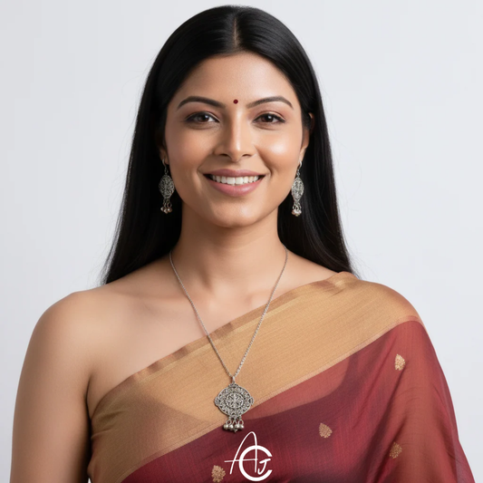 Statement Necklace set, Handpainted : Handmade