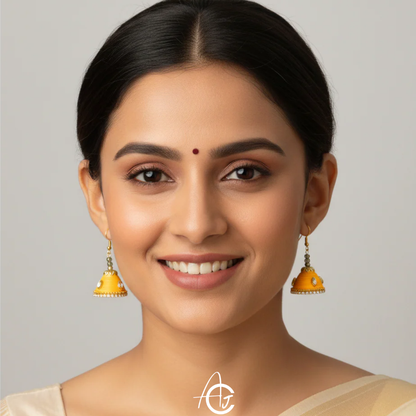 Statement  Jhumka : Handmade