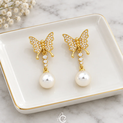 Butterfly Drop Earrings