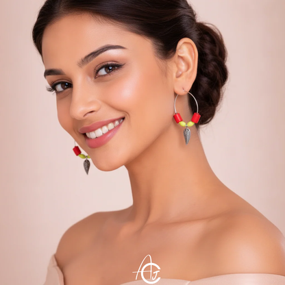 Statement  Earrings : Handmade