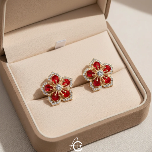 Flower Bling Earrings