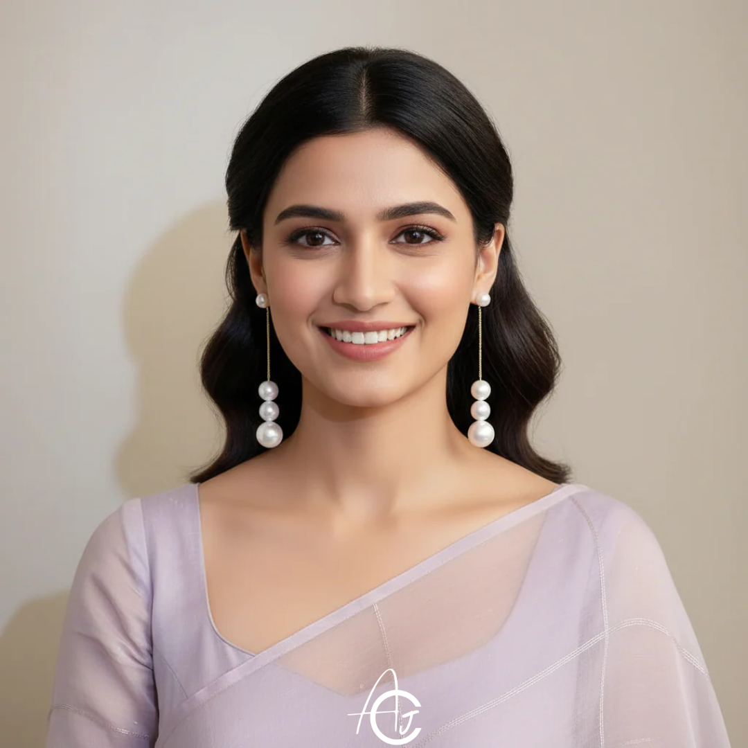 Pearl Chain Earrings
