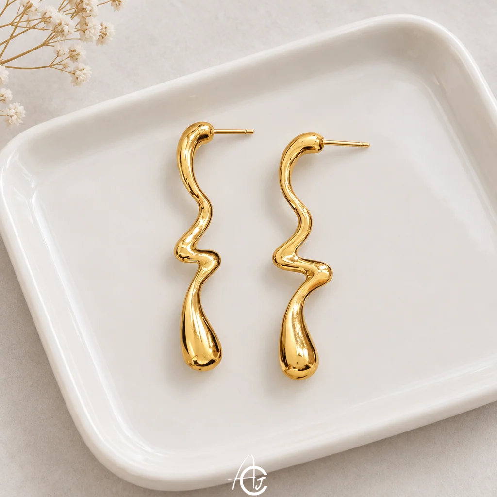 Modern Drop Earrings