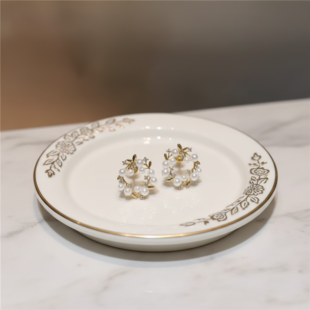 Bling Pearl Earrings