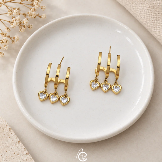 Claw And Drop Earrings