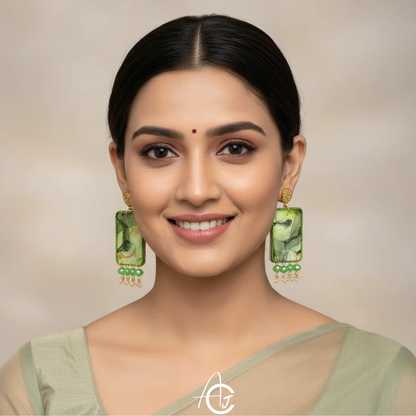 Fluid Earrings : Handmade