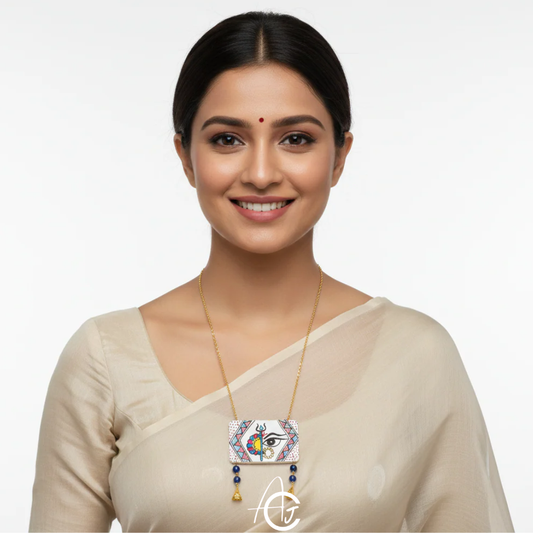 Statement Necklace, Handpainted : Handmade