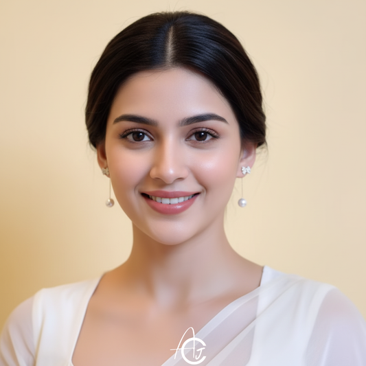 Bling Drop Bow Earrings