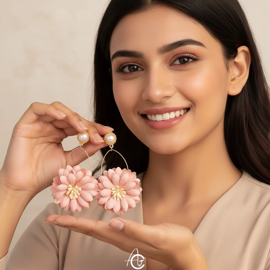 Stetement Flower Dangle Earrings