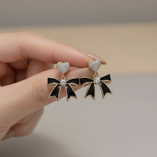 Bling Bow Earrings