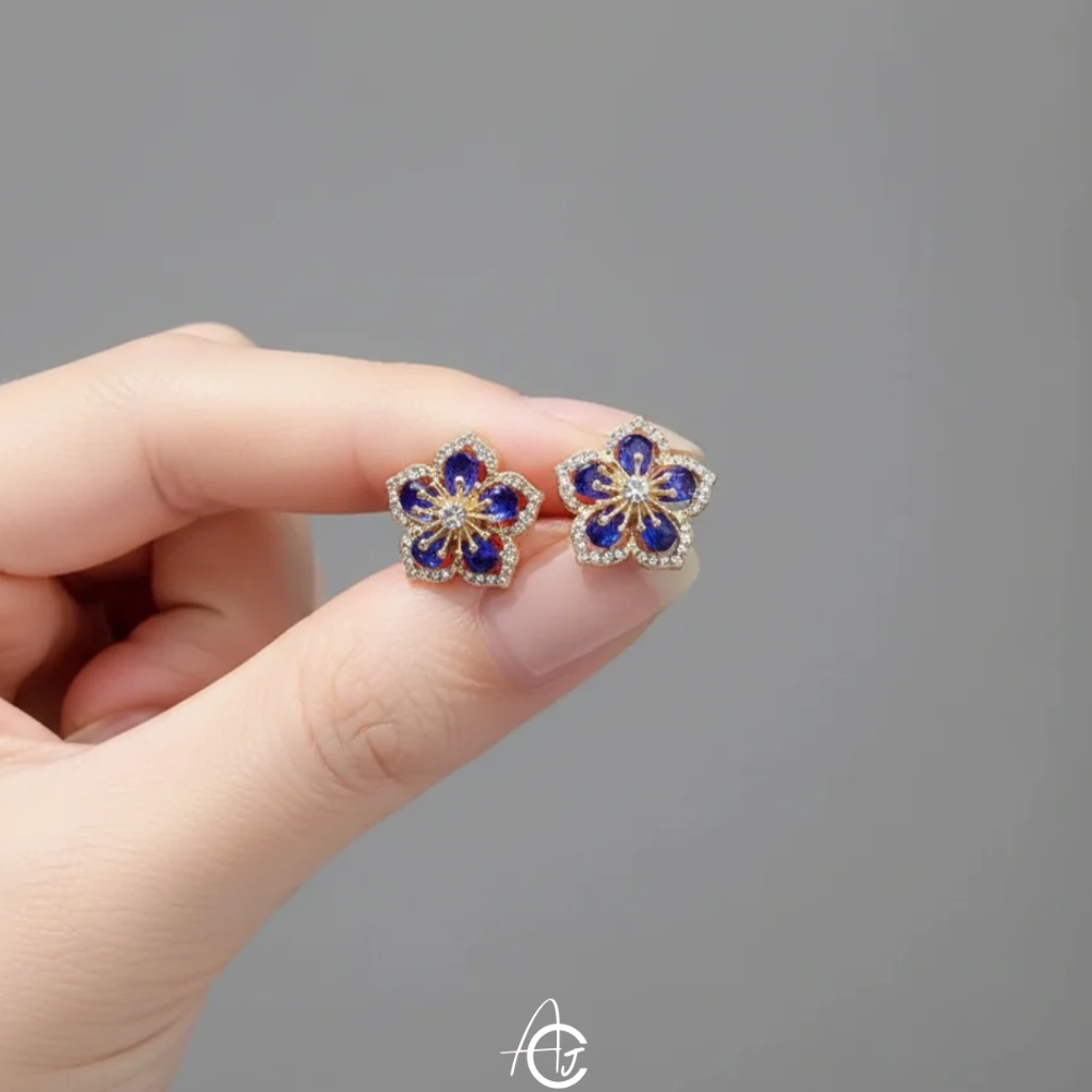 Flower Bling Earrings