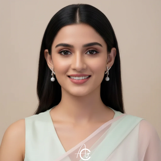 Bling Cross Earrings