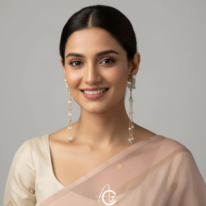 Butterfly Long Chain Earrings