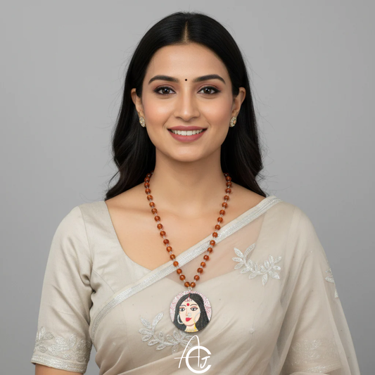 Statement Necklace, Handpainted : Handmade