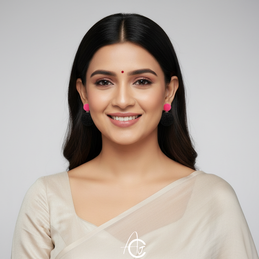 Colorful Pearl Statement Earrings