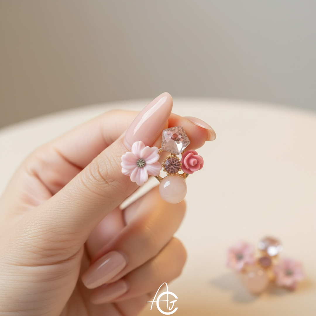 Flower Pink Earrings