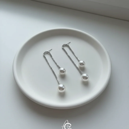 Bling Pearl Statement Earrings