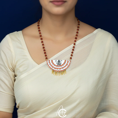 Statement Necklace, Handpainted : Handmade