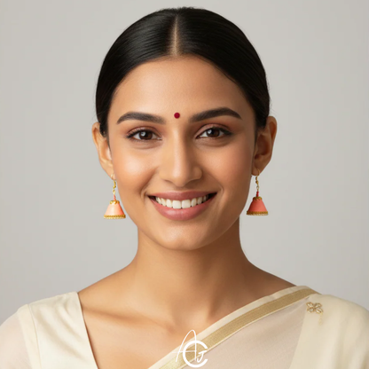 Statement  Jhumka : Handmade