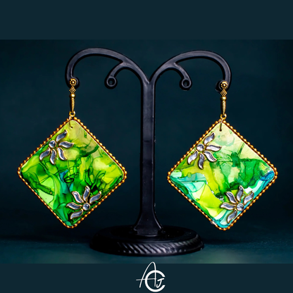 Fluid Earrings : Handmade