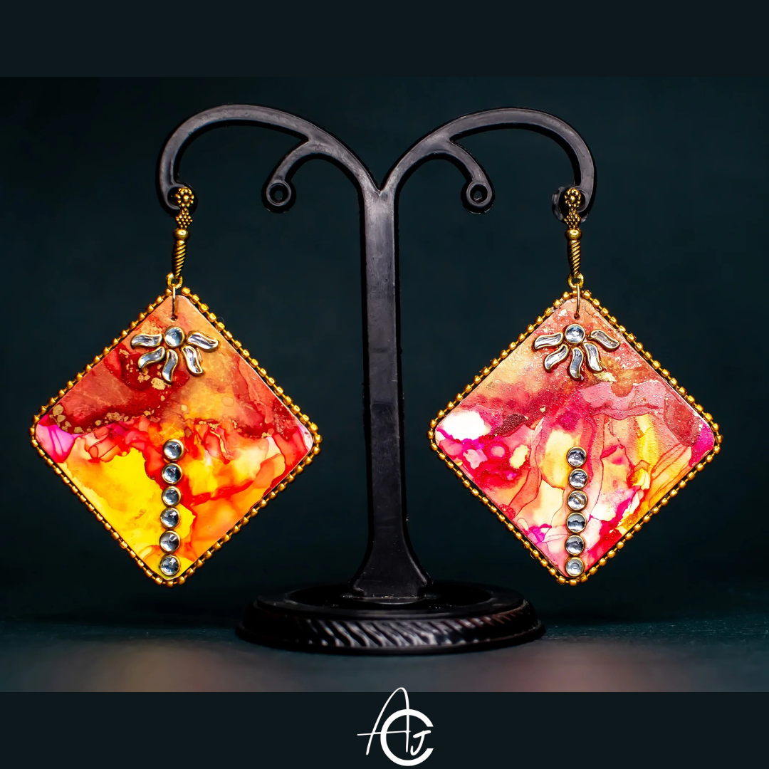 Fluid Earrings : Handmade