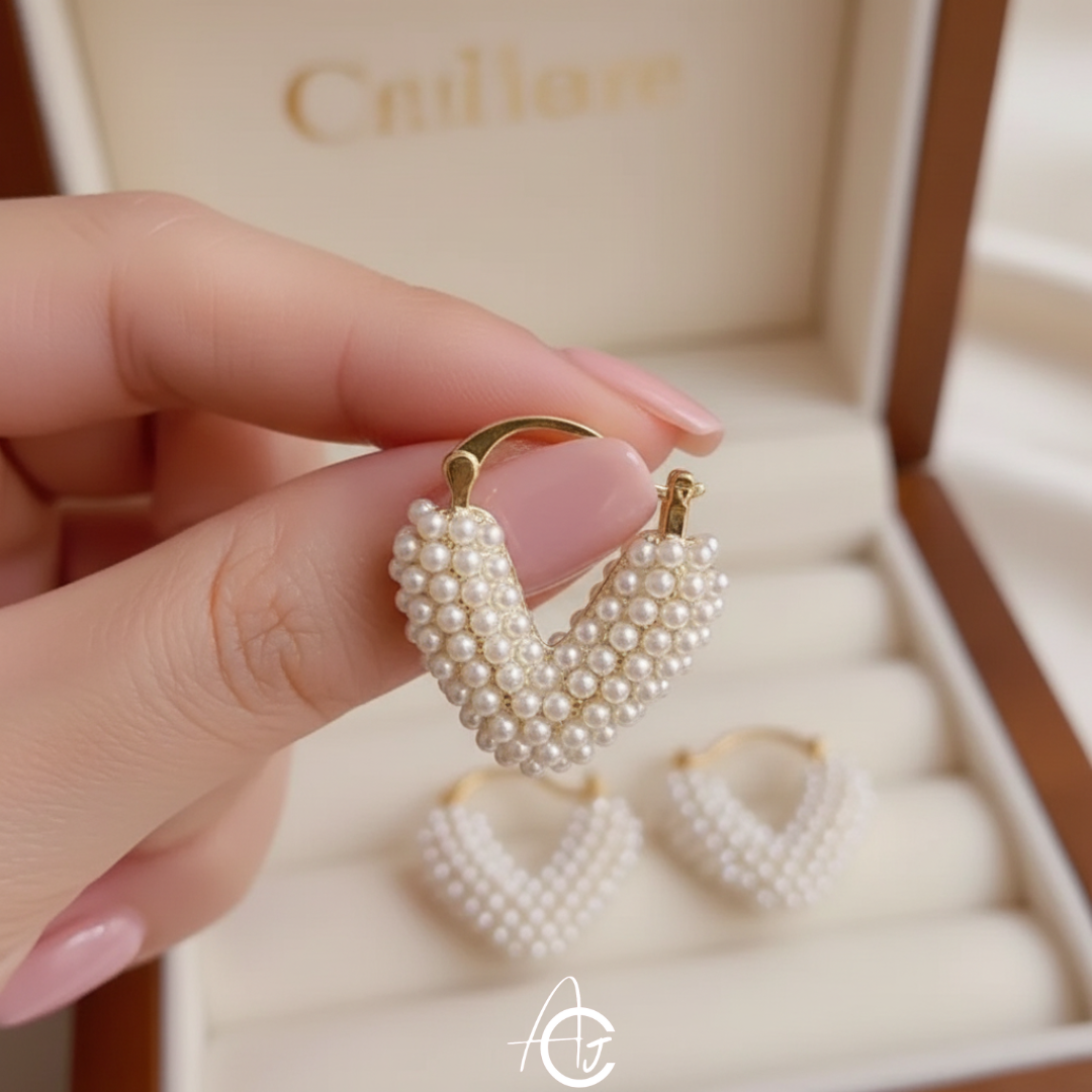 Bling Pearl Earrings