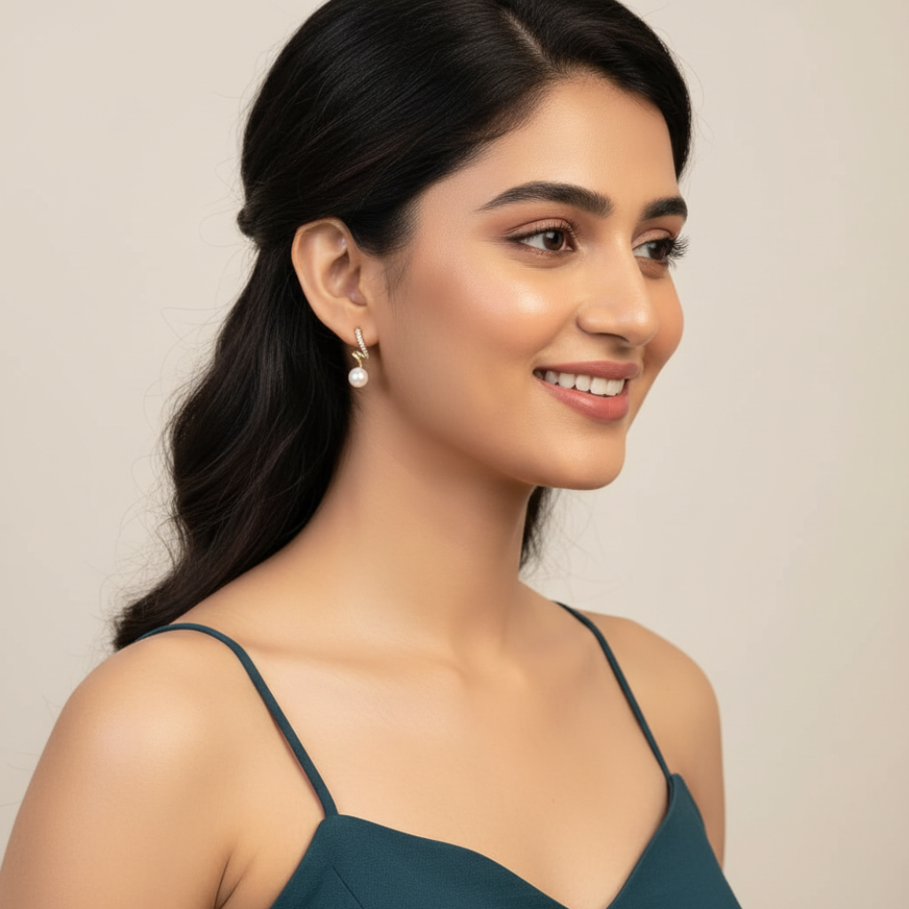 Bling That Pearl Drop Earrings