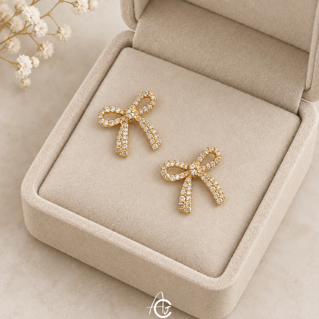 Bling Bow Earrings