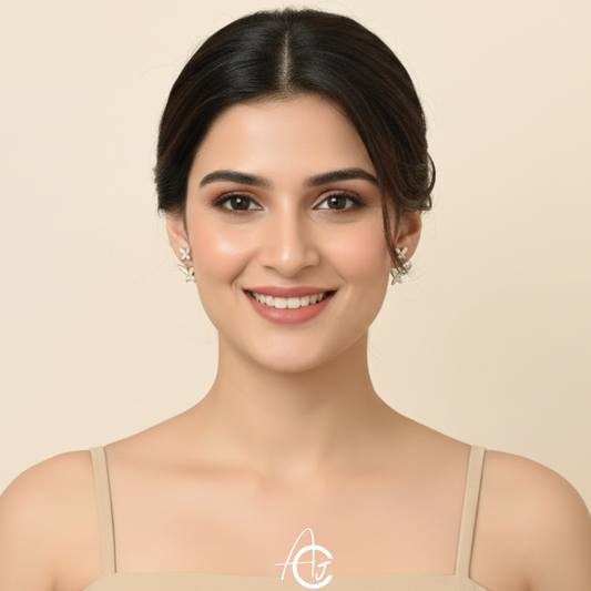 Bling Drop Butterfly Earrings