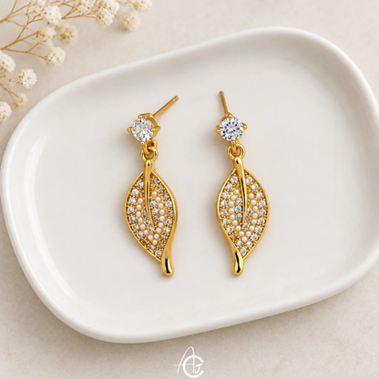 Leaf Drop Earrings
