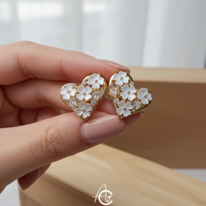 Heart Bling Earrings