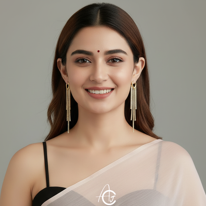 Bling Long Chain Earrings