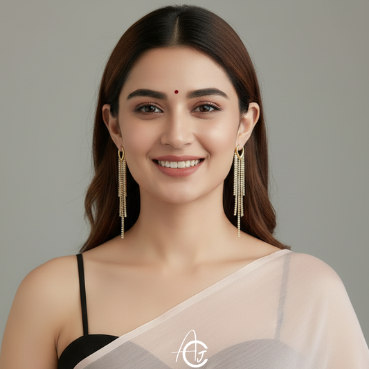 Bling Long Chain Earrings