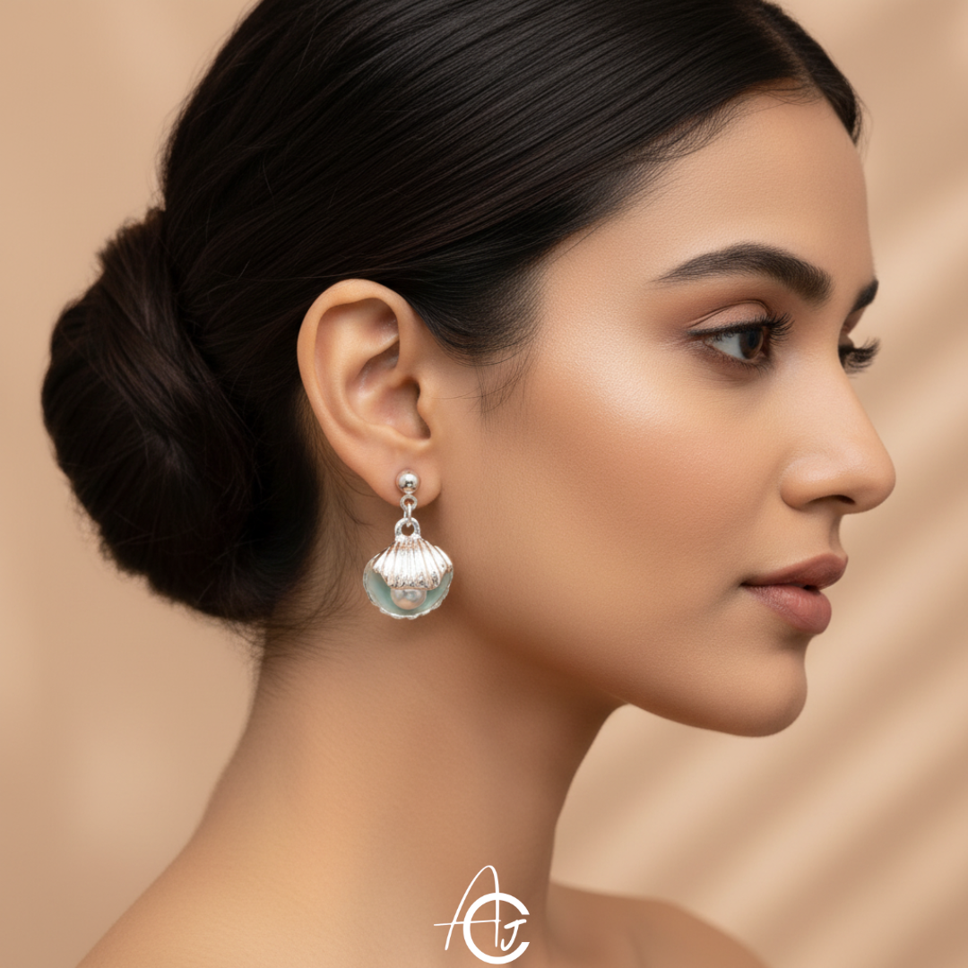Pearl And Shell Earrings