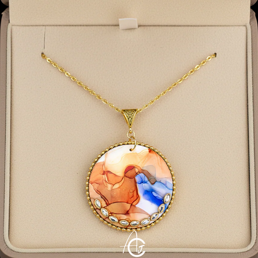 Fluid Necklace : Handmade