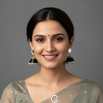 Statement Jhumka Earrings : Handmade