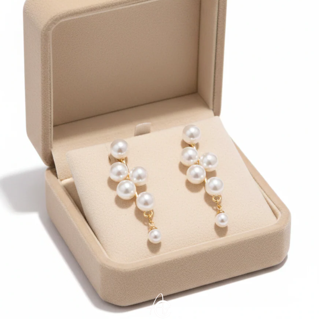 Pearls Statement Earrings