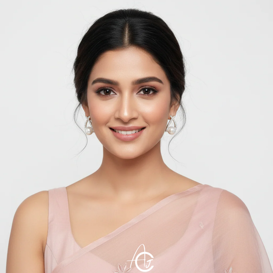 Bling Pearl Earrings