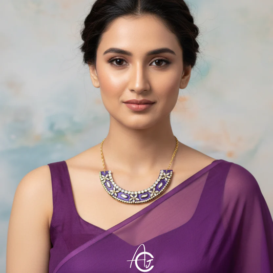 Statement Kundan Necklace : Handmade