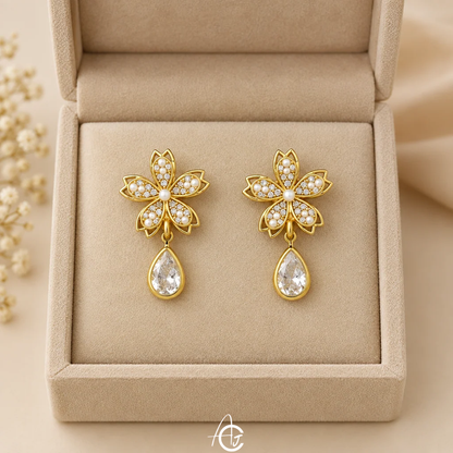 Flower Drop Earrings