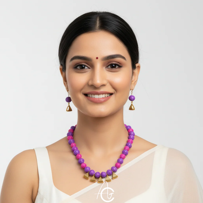 Beads Necklace Set : Handmade