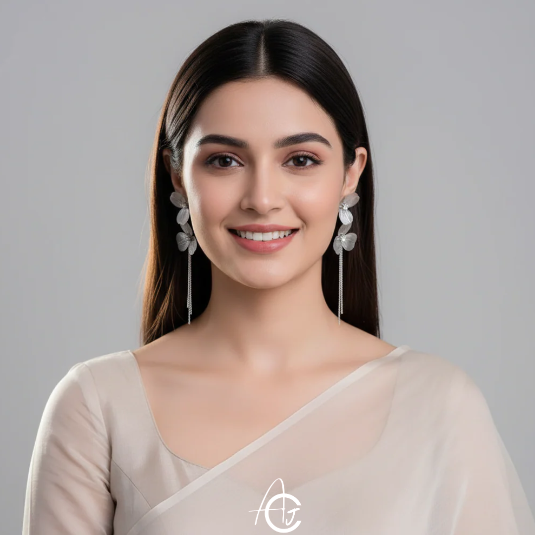 Daisy Long Chain Earrings
