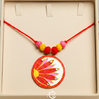 Statement Necklace, Handpainted :  Handmade