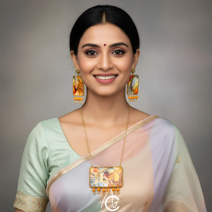 Fluid Necklace set : Handmade